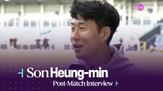 Luton 01 Tottenham PostMatch  Son Heungmin heaps praise on Ange Postecoglou 🎥 [upl. by Nnairet21]