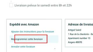 How to change delivery date on amazon on PC 2023  Comment changer la date de livraison sur amazon [upl. by Soirtemed285]