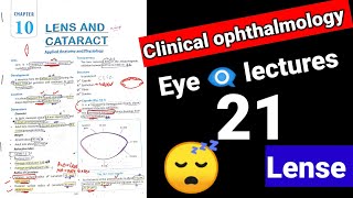 🔴 lense eye lectures 21  clinical Ophthalmology cataract surgery eye cataract [upl. by Dorisa100]