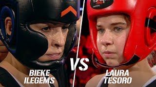 Laura Tesoro vs Bieke Ilegems  Boxing Stars [upl. by Evangelina]