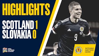 HIGHLIGHTS  Scotland 10 Slovakia  UEFA Nations League 2020 [upl. by Drus517]