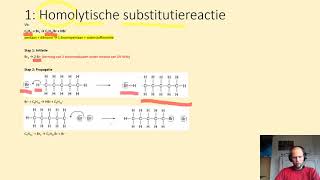 homolytische substitutiereactie  reactie met radicalen [upl. by Arlette]