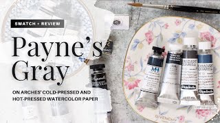 Paynes Gray Watercolors featuring Daniel Smith Michael Harding Sennelier Schmincke and more [upl. by Reichel]