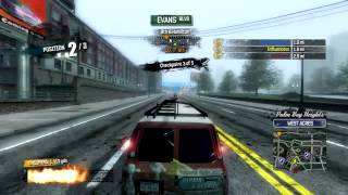 Burnout Paradise Traffic Car Race  River Crossing  Super Close [upl. by Olram542]