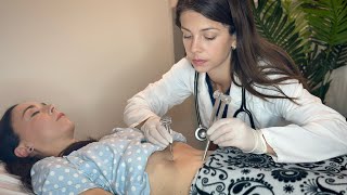 ASMR Full Body Medical Exam  Abdominal Assessment Back Neck Shoulders Soft Spoken Unintentional [upl. by Clayborn]