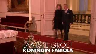 Laatste groet aan koningin Fabiola [upl. by Enomal]