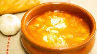 AUTÉNTICA SOPA DE AJO  SOPA CASTELLANA Receta fácil [upl. by Peppel105]