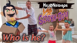 Hello Neighbor in Real Life vs Scooby Doo Mystery Inc Toy Scavenger Hunt with Baldi [upl. by Oigroeg]