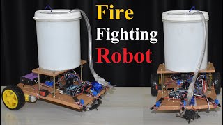 Fire Fighting Robot Fire Fighting Robotic Car New Electronics Project science shorts [upl. by Ramel]