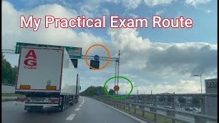 My Swedish drivers license practical exam route in Gothenburg Hisingen exam centre [upl. by Tymon997]