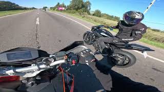 Mt 07 vs KTM 690 duke [upl. by Naujid]