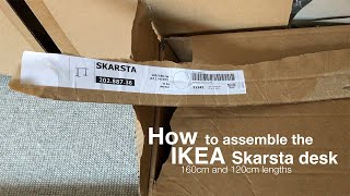 IKEA Skarsta assembly DIY sitstand desk instructions [upl. by Hough]