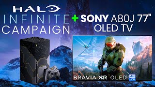 Halo Infinite HDR Gaming on Sony OLED TV  Xbox Series X [upl. by Tedd742]