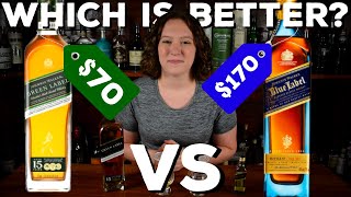 Johnnie Walker Blue Label Vs Johnnie Walker Green Label Does 100 Dollars Make A Difference [upl. by Annerb]