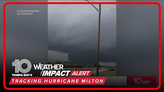 Tornados water spouts popping up across Florida ahead of Hurricane Milton [upl. by Lubba]