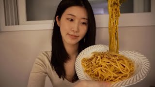 ENG퇴근 후 초간단 원팬 엔쵸비 파스타 ˋˏ ♡ ˎˊ Anchovy pasta [upl. by Gen]