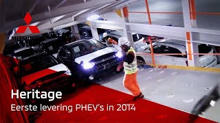 De eerste Mitsubishi Outlander PHEVs aangekomen in Zeebrugge [upl. by Aibar335]