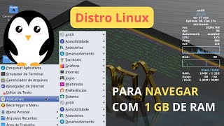 Distro Linux Leve  1 GB de RAM para Navegar na Internet [upl. by Kcirrez]