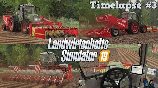 LS19  Timelapse 3 Stappenbach Seasons KampK  Kartoffeln und Karotten 🥔🥕 Mit GPS und ProSeed 🚜💨 [upl. by Laehpar]