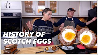 History Of Scotch Eggs  Original 1805 Recipe  Old Cookbook Show [upl. by Eniawtna]