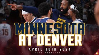 Denver Nuggets vs Minnesota Timberwolves Full Game Highlights 🎥 [upl. by Ilegna189]