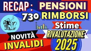 PENSIONI 👉 RIMBORSI AUMENTI 2025 NUOVA RIFORMA IRPEF IMPORTI APRILE NOVITÀ INVALIDI 📌 RECAP❗️ [upl. by Areikahs]