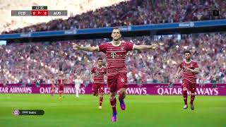 Bayern Munich vs FC Augsburg  Highlights  Bundesliga 202324  Football Simulation PES 21 [upl. by Sclar390]