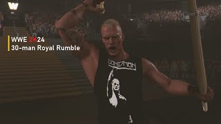 WWE 2K24  30man Royal Rumble  156 [upl. by Celestia]