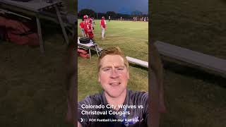 Colorado City Wolves vs Christoval Cougars 🏈🔥 [upl. by Anaele543]