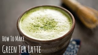 How to Make Matcha Latte Green Tea Recipe 抹茶ラテの作り方（レシピ） [upl. by Hirasuna]