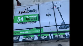 Setting up a Spalding 54 basketball hoop [upl. by Enuj]