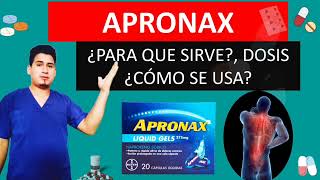 💊 ¡Descubre Qué es y Para Qué Sirve Apronax 550 Dosis y Cómo se Toma [upl. by Eirotal]