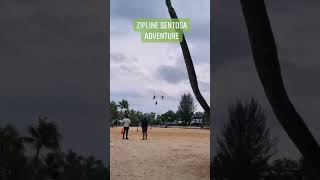 Enjoyed much sentosaislandsingapore zipline sentosasingapore sentosa singapore [upl. by Bohrer138]