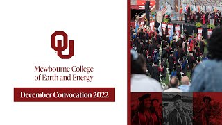 Mewbourne College of Earth and Energy Convocation Dec 2022  University of Oklahoma [upl. by Harmony]