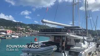 FountainePajot Elba 45 Solar Gantry Video [upl. by Anad]