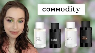 Trying Commodity Fragrances for the 1st Time  Milk amp Gold 1st Impressions [upl. by Nnyloj]