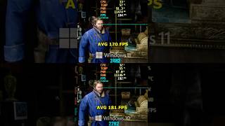 Windows 11 vs Windows 10 gaming 2024 [upl. by Percy]