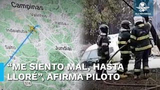 Esta fue la advertencia de un piloto que volaba en la zona del accidente aéreo de Brasil [upl. by Sedicla]