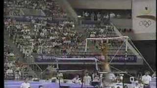 Li Li  1992 Olympics EF  Uneven Bars [upl. by Emmeram]