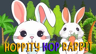 Hoppity Hop Rabbit Song for Kids  Fun Bunny Song and Dance [upl. by Owain]