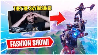 WE SKYBASED IN FORTNITE FASHION SHOWS [upl. by Silado]