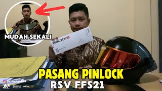 CARA PASANG PINLOCK 70 MUDAH HELM RSV FFS21  JO MAHARDIKA [upl. by Adore]