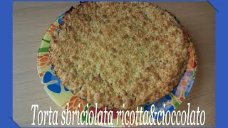 Video Ricetta Torta Sbriciolata RicottaampCioccolato [upl. by Eiramik]