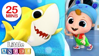 Hi Baby Shark Let’s Do the Baby Shark Dance Nursery Rhymes by Little Angel [upl. by Senalda]