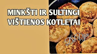 Vištienos kotletai ir paslaptingas ingredientas darantis juos minkštus ir sultingus😊 DeVija [upl. by Akere319]