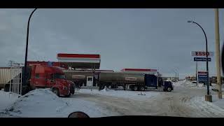 012422 lloydminster AB Canada drive through [upl. by Llenyl]