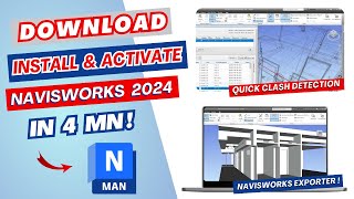 Download Install and Activate Navisworks 2024 for FREE  NWC exporter 2024  Explore new Features [upl. by Nirra694]