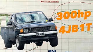 300hp Isuzu Rodeo 4JB1T Dyno Pull [upl. by Roseanna]