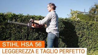 Tagliasiepi a Batteria Stihl HSA 56 [upl. by Stacia15]