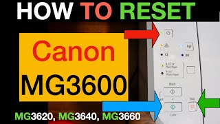 How To Reset Canon MG3600 Back To Factory Defaults amp Clear WiFi Settings [upl. by Ornstead]